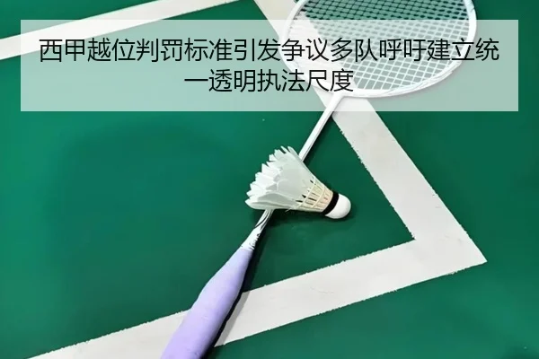 西甲越位判罚标准引发争议多队呼吁建立统一透明执法尺度
